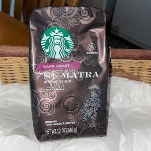 Starbucks Dark Roast Sumatra Coffee Grounds